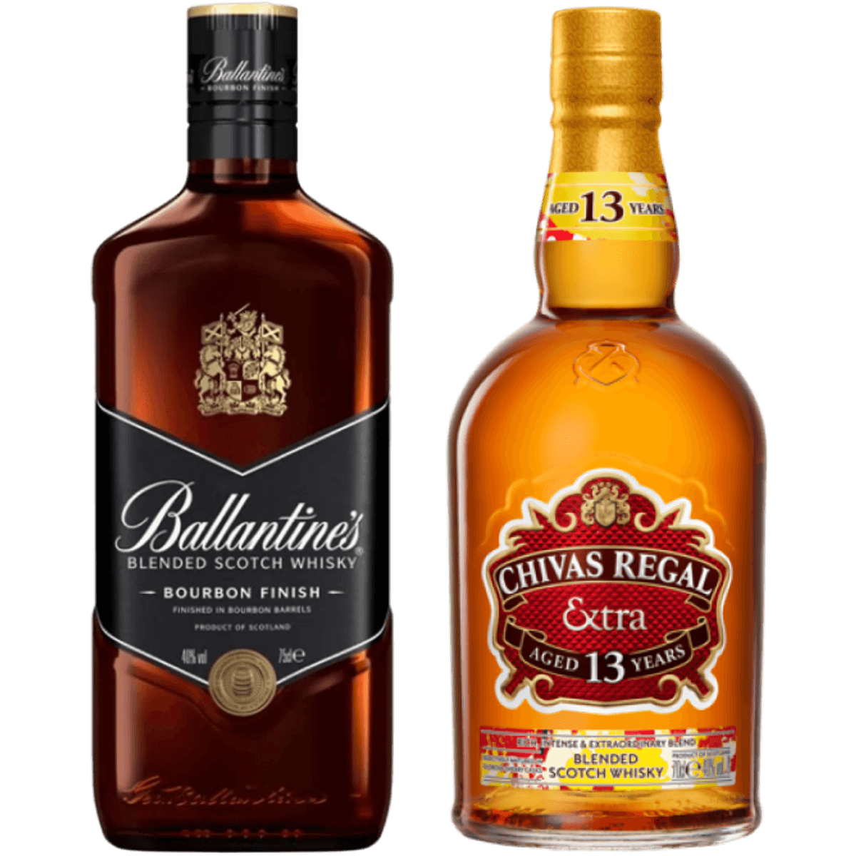 Kit Whisky Ballantine's American Barrel 750ml + Whisky Chivas Regal Extra 13 anos 750ml Orig