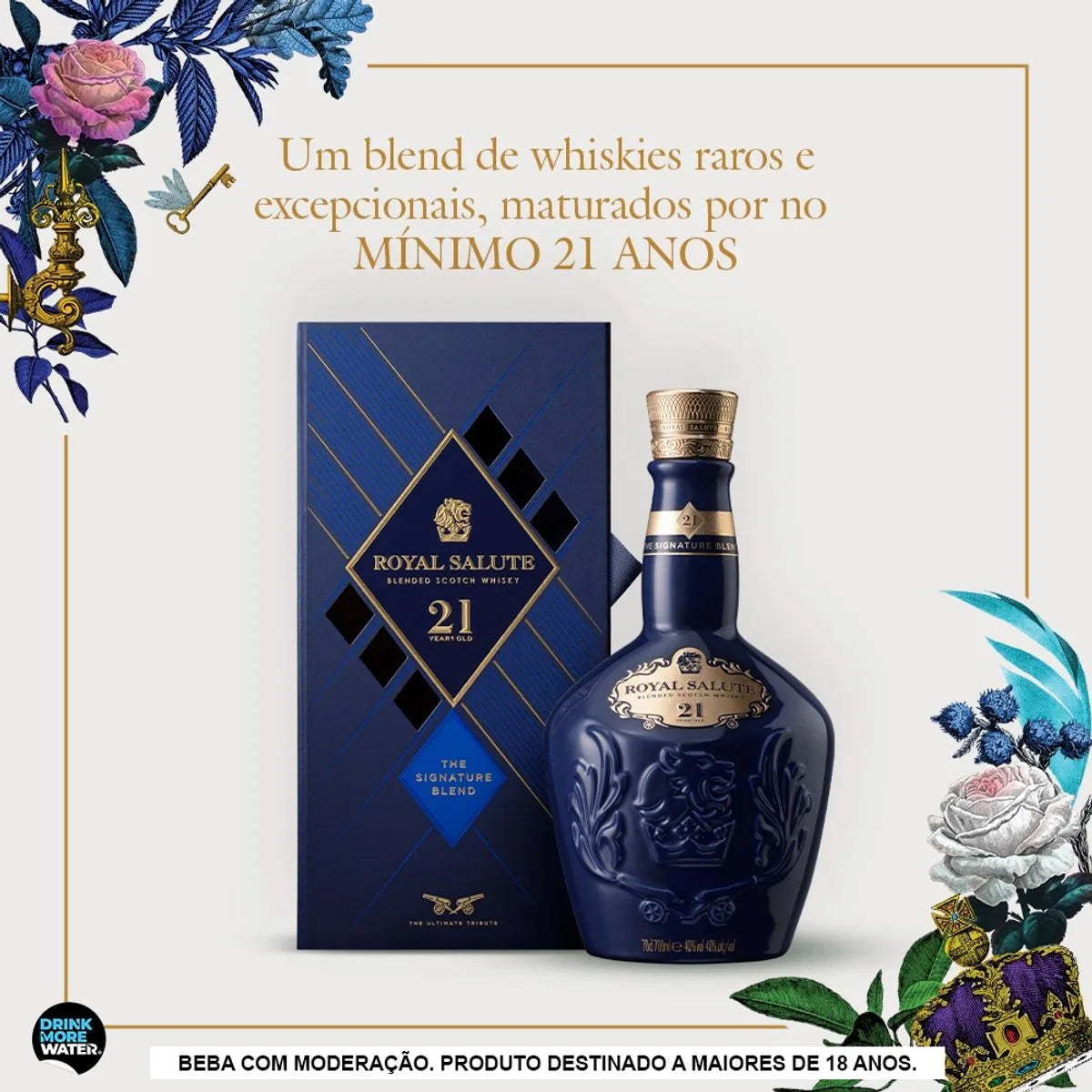 Whisky Royal Salute 21 anos The Signature Blend Escocês - 700 ml Orig